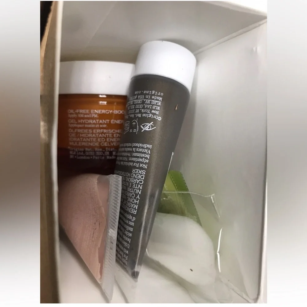NIB Origins Set Drink Up Intensive/Clear Improvement/Original Skin/Ginzing 5 Pcs